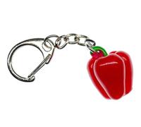 Miniblings Les légumes de poivrons la cuisson des aliments rouge - bijoux faits main de mode I I pendentif Porte-clé Porte-clés Porte-clef