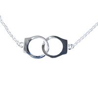 Miniblings Menottes Chaine de Police Menottes 925 40cm - Bijoux Faits à la Main - chaîne à maillons