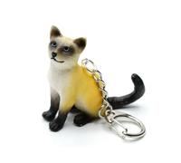 Miniblings siamois chaton de chat Kitty - Bijoux Fashion main I I Pendentif trousseau de clés Porte-clef
