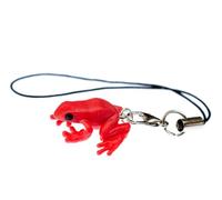Miniblings téléphone mobile grenouille poison pendentif ornements de téléphone mobile Red Kinderschmuck tropical pendentif bijoux faits à la main I Porte-clé Porte-clés