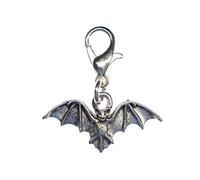 Miniblings Vampire Chauve-Souris Argent Chauve-Souris Halloween Charm - Bijoux Fantaisie Main argenté plaqué I Pendentifs - breloque Pendentif - Pendentif pour Bracelet