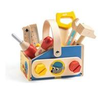 Minibrico - boite a outils en bois Jaune G