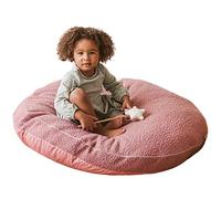 MINICAMP Coussins de Sol Enfants - Pouf Ultra-Moelleux Lavable avec Housse Sherpa - 100 cm Large - Mignon Fauteuil de Lecture pour Tout-Petits et Adolescents (Rose)