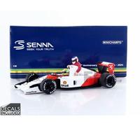 Minichamps 540911828 - McLar MP4/6 Ayrton Senna with Jean Alesi Riding Mexico GP 1991 - échelle 1/18 - modèle de Voiture