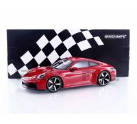 Minichamps 155064020 - Porsch. 911 (992.2) Carrer. Coupe Red 2024 - Échelle 1/18 - modèle de Voiture