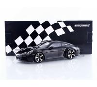 Minichamps 155064022 - Porsch. 911 (992.2) Carrer. Coupe Black Metallic 2024 - échelle 1/18 - modèle de Voiture