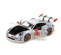Minichamps 110062041 - Porsch. 911 (992) GT3RS White & Orange 2023 - échelle 1/18 - modèle de Voiture