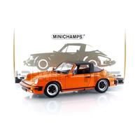 Minichamps 100063064 - Porsch. 911 Carrer. 3.2 Targa Orange with Openings 1983 - echelle 1/18 - modèle de Voiture
