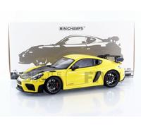 Minichamps Voiture miniature 1/18 Porsche Cayman GT4 RS Weissach Package Jaune 2024