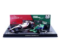MINICHAMPS 1/43 - HAAS F1 TEAM 2 CAR SET VF-21 - JORDAN FORD 191 - BELGIUM GP (M