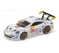 Minichamps 410062116 - Porsch. 911 (992) GT3RS White with Yellow Decor 2023 - échelle 1/43 - modèle de Voiture