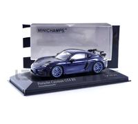 Porsche Caïmans GT4 Rs 2021 Bleu Foncé Bleu Jantes Modèle 1:43 Minichamps