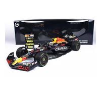 Minichamps 110221801 - Red Bul Racing RB18 Max Verstappen Winner Japanese GP with Pitboard World Champion 2022 - echelle 1/18 - modèle de Voiture