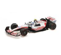 Minichamps 117222147 - Haas F1 Team VF-22 Mick Schumacher Brazilian GP 2022 - echelle 1/18 - modèle de Voiture
