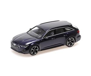 Minichamps 410018016 - AUD. RS 6 Avant Violet Metallic 2019 - echelle 1/43 - modèle de Voiture
