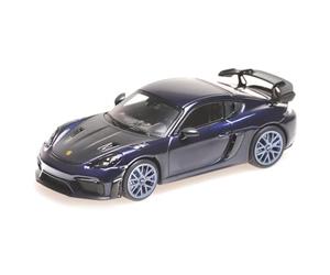 Minichamps 410069701 - Porsch. Cayman GT4 RS Blue with Blue Wheels 2021 - echelle 1/43 - modèle de Voiture