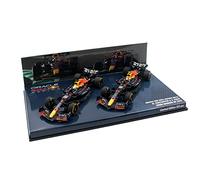 Minichamps 447221101 Compatible avec Oracle Red Bull Racing RB18 Verstappen / Pérez Arabie Saoudite GP 2022 Set de 2 Édition Limitée 1:43 Multicolore