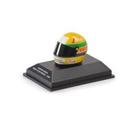 Minichamps 540308419 - Casque Ayrton Senna First F1 GP Brazil 1984 - Scala 1/8 - modèle de Collection