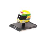 Minichamps 540388419 Casque 1:10 Ayrton Senna-1984 Voiture Miniature de Collection, Multicolore