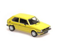Minichamps Modèle de voiture Volks Golf 1 1980 Échelle 1/43 Jaune