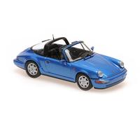Minichamps 940061362 - Porsch. 911 Targa (964) Blue Metallic 1991 - echelle 1/43 - modèle de Voiture