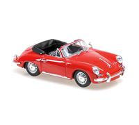 Minichamps 940062331 - Porsch. 356 C Cabriolet Red 1965 - échelle 1/43 - modèle de Voiture