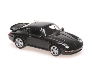 Minichamps 940069204 - Porsch. 911 Turbo S (993) Black 1995 - echelle 1/43 - modèle de Voiture