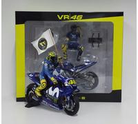 Minichamps Rossi 1/12 Modèle Moto Yamaha GP Catalunya 2018 Avec Pilote Diecast