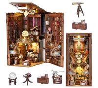 MiniCity Beyond Library Book Nook Kit, Puzzle 3D en Bois avec éclairage LED