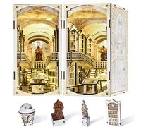MiniCity Bibliothèque Divine, Kit Book Nook DIY, Puzzle 3D en Bois avec LED