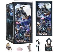 MiniCity Book Nook Kit de construction pour maison de poupée miniature 3D avec éclairage LED