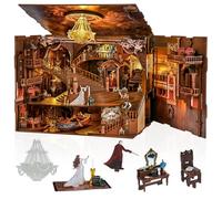 MiniCity Fantôme de l'Opéra Book Nook, Maquette Miniature en Bois avec LED | Construisez la scène du Fantôme de l'Opéra; 450 pièces avec LED, cache-poussière, 3 modes lumineux; 8-10 h, dès 14 ans.