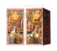 MiniCity Fantôme de l'Opéra Kit Book Nook DIY, Puzzle 3D en Bois avec LED