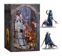 MiniCity Kit Book Nook - Maison miniature DIY pour adultes, puzzle en bois 3D Tiny House pour femmes amateurs de puzzle (Throne of Skulls)