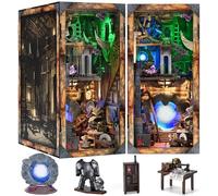 MiniCity Kit de book nook pour maison de poupée miniature avec lumière LED et housse anti-poussière pour adolescents et adultes (Blade and Magic)