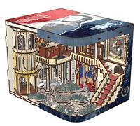 MiniCity Kit de bricolage pour maison de poupée miniature - Décoration de bibliothèque - Coin de livres - Maisons Booknook - Kit de modélisation avec lampes LED (Napoléon)