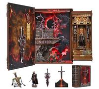 MiniCity Kit de décoration magique pour coin de livre, maison miniature avec lumière LED pour adultes et adolescents pour construire la créativité, modèle cadeau (l'épée de feu)