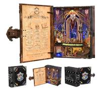 MiniCity Kit de décoration pour maison de poupée miniature à monter soi-même, livre nook, bibliothèque, guide d'admission magique