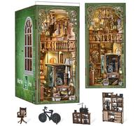 MiniCity Madame Radium, Book Nook DIY, Puzzle 3D en Bois avec éclairage LED