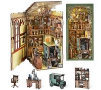 MiniCity Madame Radium, Book Nook Kit, Puzzle 3D en Bois avec éclairage LED