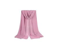 Minicloss Foulard et écharpe en mousseline pour femme - Hijab doux 180 x 70 cm - Foulard musulman avec écharpe de haute qualité - Protection solaire respirante, Rose chair, 70 cm (B) x 180 cm (L)