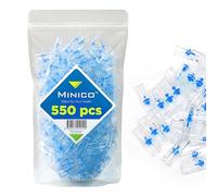 MINICO Lot de 550 filtres à cigarettes de qualité supérieure - 8 mm - Regular - Pour fumeurs, sac (550 pièces) - Support - Filtre à goudron-Filtre à nicotine - Système de micro-filtration en plastique