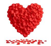 Minicoco Lot de 2 000 pétales de rose artificielles en soie, sans goût, pour mariage, Saint-Valentin, fête d'anniversaire