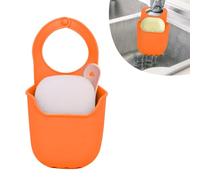 Minicoco Porte-éponge moderne orange pour évier de cuisine et de salle de bain