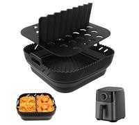 Minicoco Tapis de cuisson réutilisable pour friteuse à air - Séparateur de tiroir et doublures - Accessoire pour friteuse Ninja Speedi, Instant Vortex/Philips Air Fryer