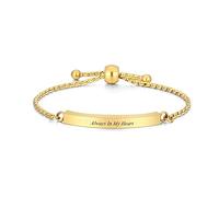 Minicremation - Bracelet funéraire pour cendres en acier inoxydable - Bracelets urne pour cendres - Mémorial funéraire - Urne bracelet - Réglable, kit de remplissage gratuit, 25 cm, Acier inoxydable