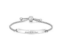 Minicremation Bracelet funéraire pour cendres en acier inoxydable - Réglable - Kit de remplissage gratuit