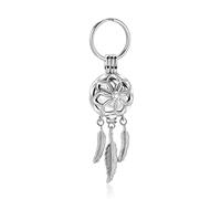 Minicremation Porte-clés urne attrape-rêves en acier inoxydable pour cendres humaines/animaux domestiques, Acier inoxydable, Pas de gemme