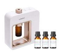 Minidiva Diffuseur sans eau avec Daytime Calm Collection Essential Oil Blends, diffuseur d'huiles essentielles, sans eau, pas de chaleur, super silencieux, portable, alimenté par piles - Blanc