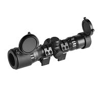 Minidiva Lunette de visée Tactique 3-9x32 AOL Rouge/Vert éclairé Mil-Dot réticule Rabattable Housses de Lunette Quad Lock Anneaux détachables